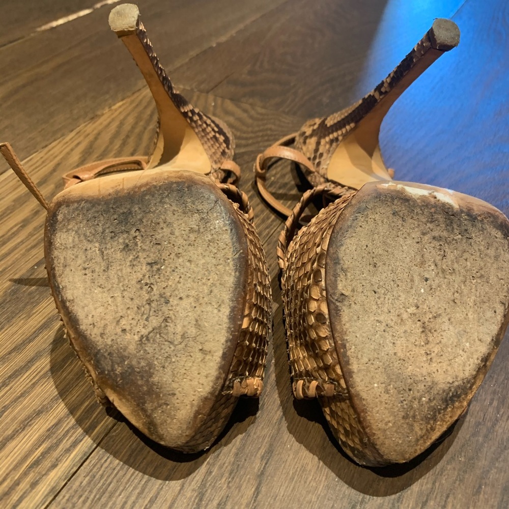 Authentic Bally Python Strappy Heels - image 7